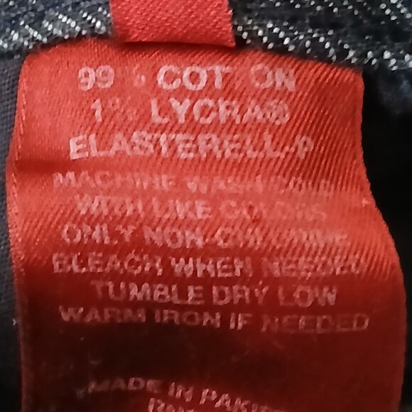 Vintage Express Jeans Size 4 Stella Fit & Flare Low Rise Dark Wash Denim '04 - Picture 10 of 10